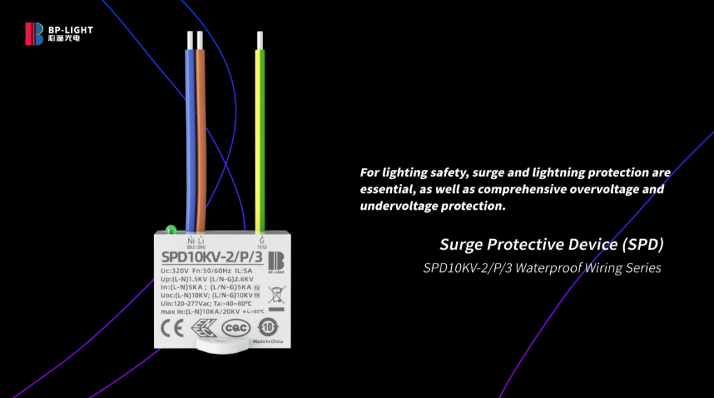 BP SPD 02 Series surgeprotection device for LED lighting