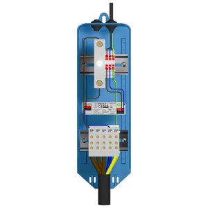 Outdoor Street Light Pole Junction Box Integrated with LED SPD Surge Protector and Fuse