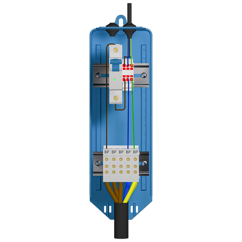 The Modular Solution by Excellence, Street Light Pole Junction Box with DIN Rail Modular Protection