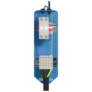 Street Light Pole Junction Box with Unrivalled Capacity to Accommodate SPD, Circuit Breaker and Control Modules