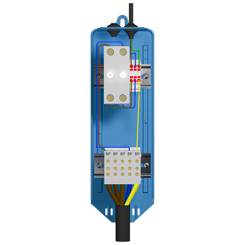 Street Light Pole Junction Box with Unrivalled Capacity to Accommodate SPD, Circuit Breaker and Control Modules