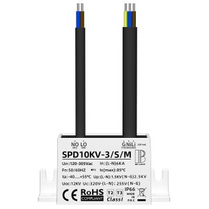 AC Rubber Cable 12kV Type 1 Series-Mounted Surge Protection Device for LED Outdoor Luminaires