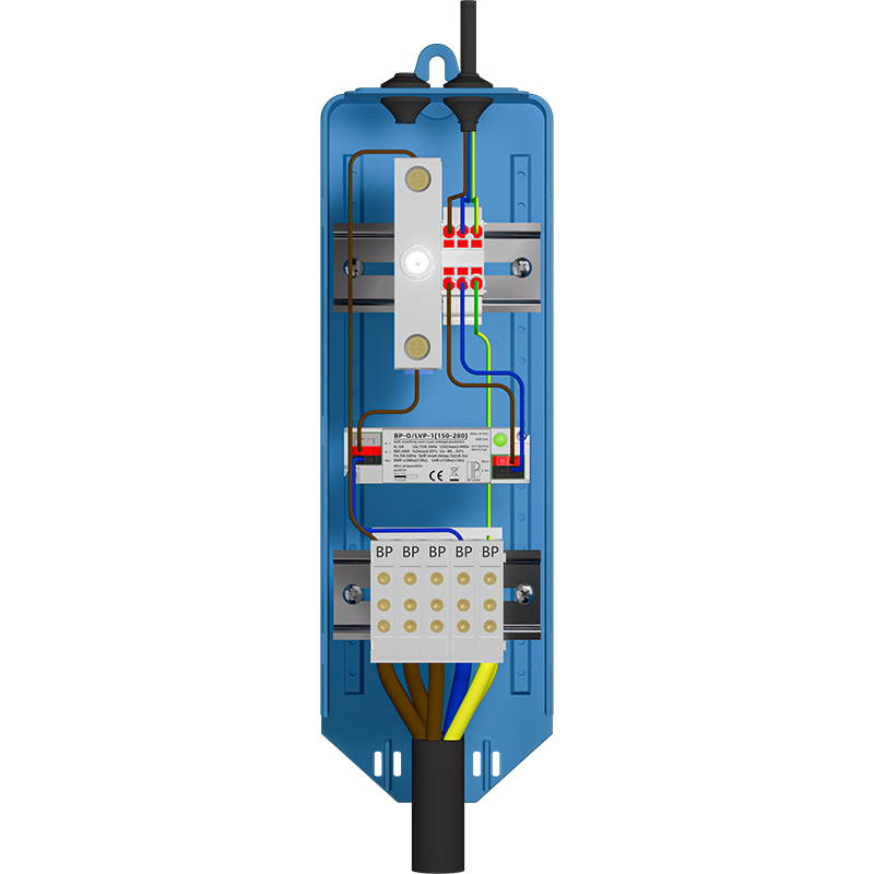 Universal Street Light Pole Junction Box, The Essential Compact Enclosure to OVP & UVP and DIN Rail Modules