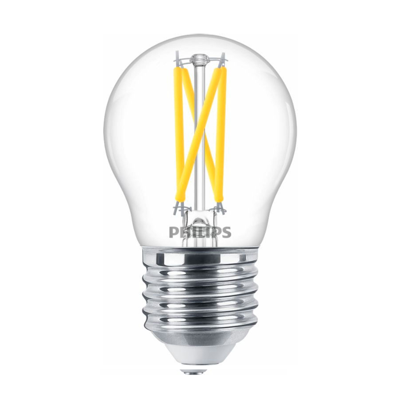 Philips MASTER, LEDbulb, P45, 25 W, E27, 2200 K, 2700 K, 340 lm, CRI 90, 25000 hour(s), Glass